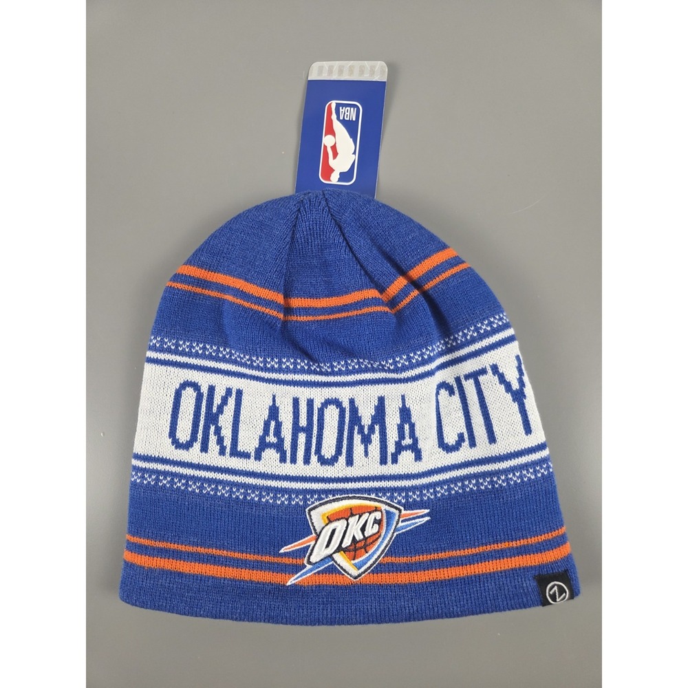 Oklahoma City OKC Thunder NBA Beanie NWT Zephyr Hat One Size Adult
